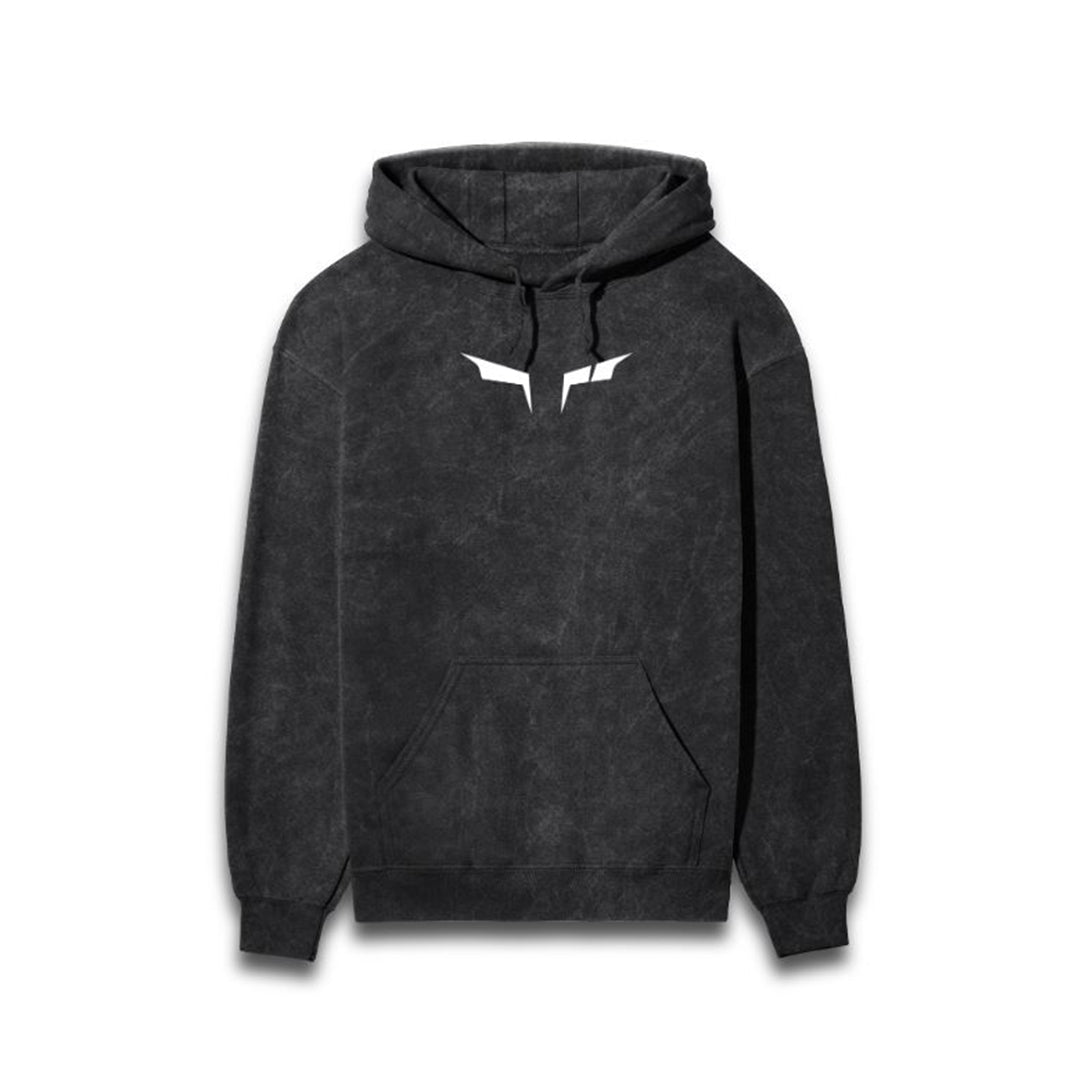 Ultras - Acid Wash Black Hoodie